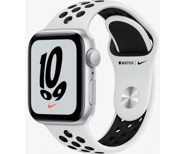 Apple Watch Nike SE GPS 40mm Silver Aluminium Case with Pure Platinum/Black Nike Sport Band (MKQ23) 